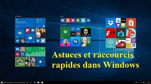 Astuces raccourcis Windows