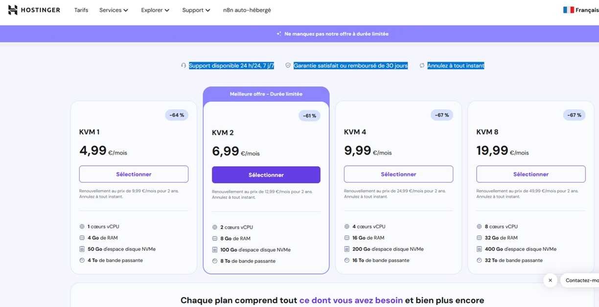 n8n 01 02 choix vps