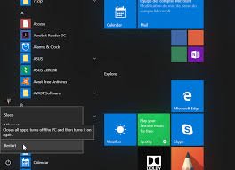 menu démarrer Windows 10