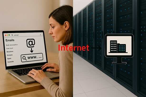 fonctionnement courriels internet
